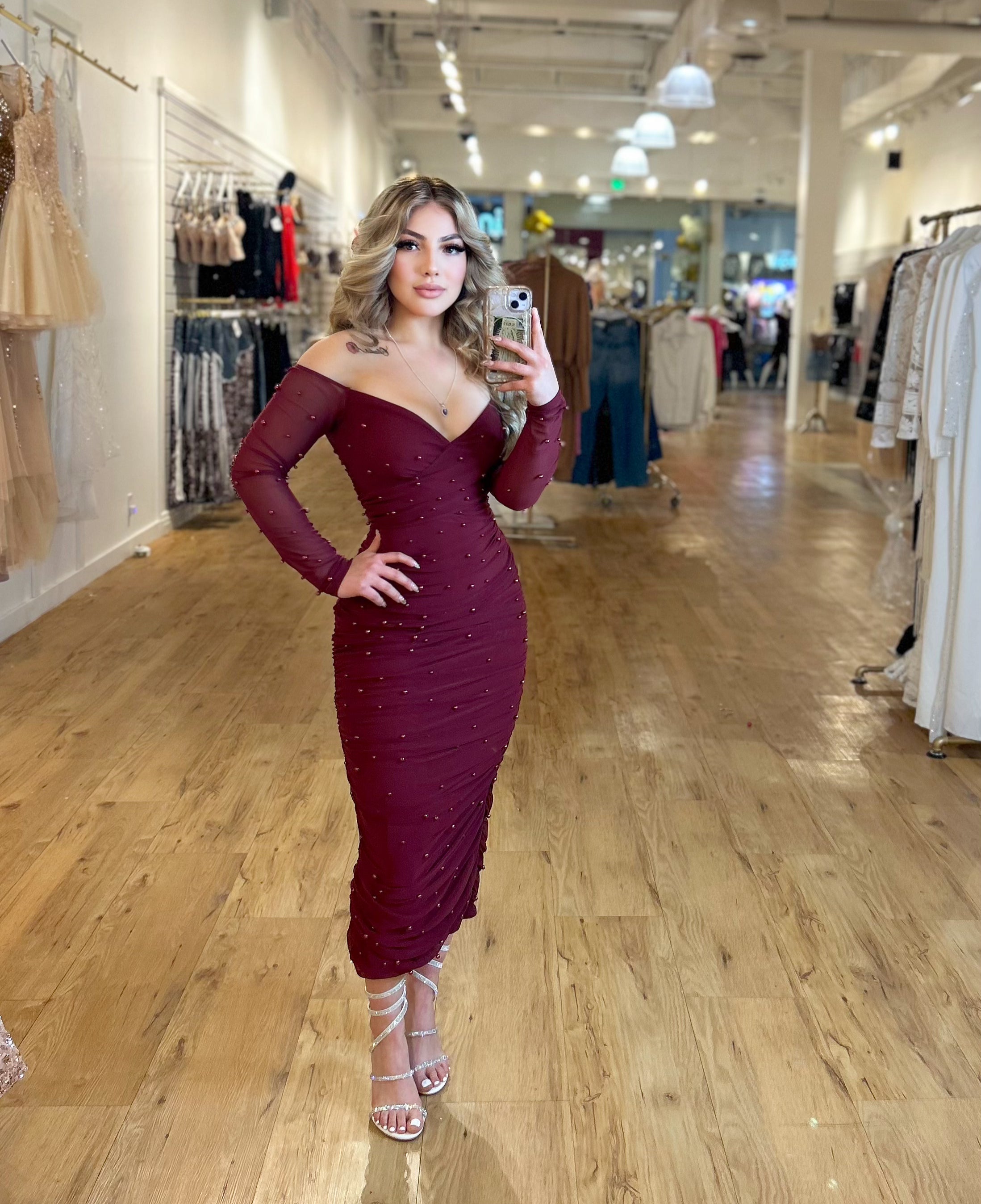 Rubi pearl dress